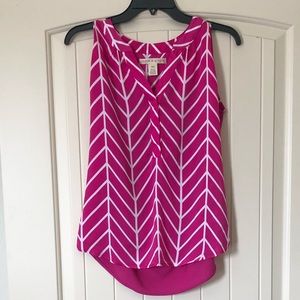 Hot Pink Hanna & Gracie Sleeveless Top- Medium